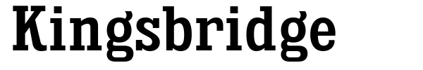 Kingsbridge font preview